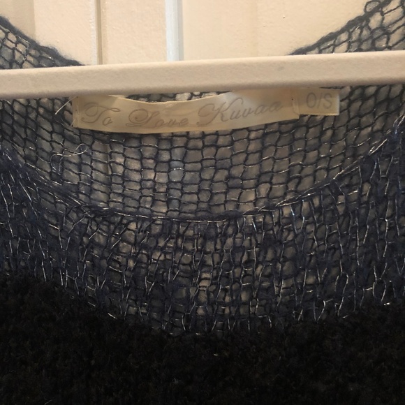 LF Navy/Black Sweater, Size Small - Picture 4 of 4